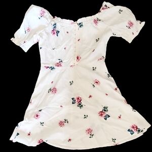 Floral White and Pink Top